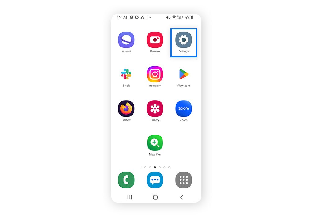 Auf einem Android-Gerät finden Sie den Netzwerkschlüssel in den Einstellungen.